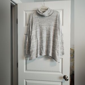 Light Gray Women's Cowl Neck Sweater